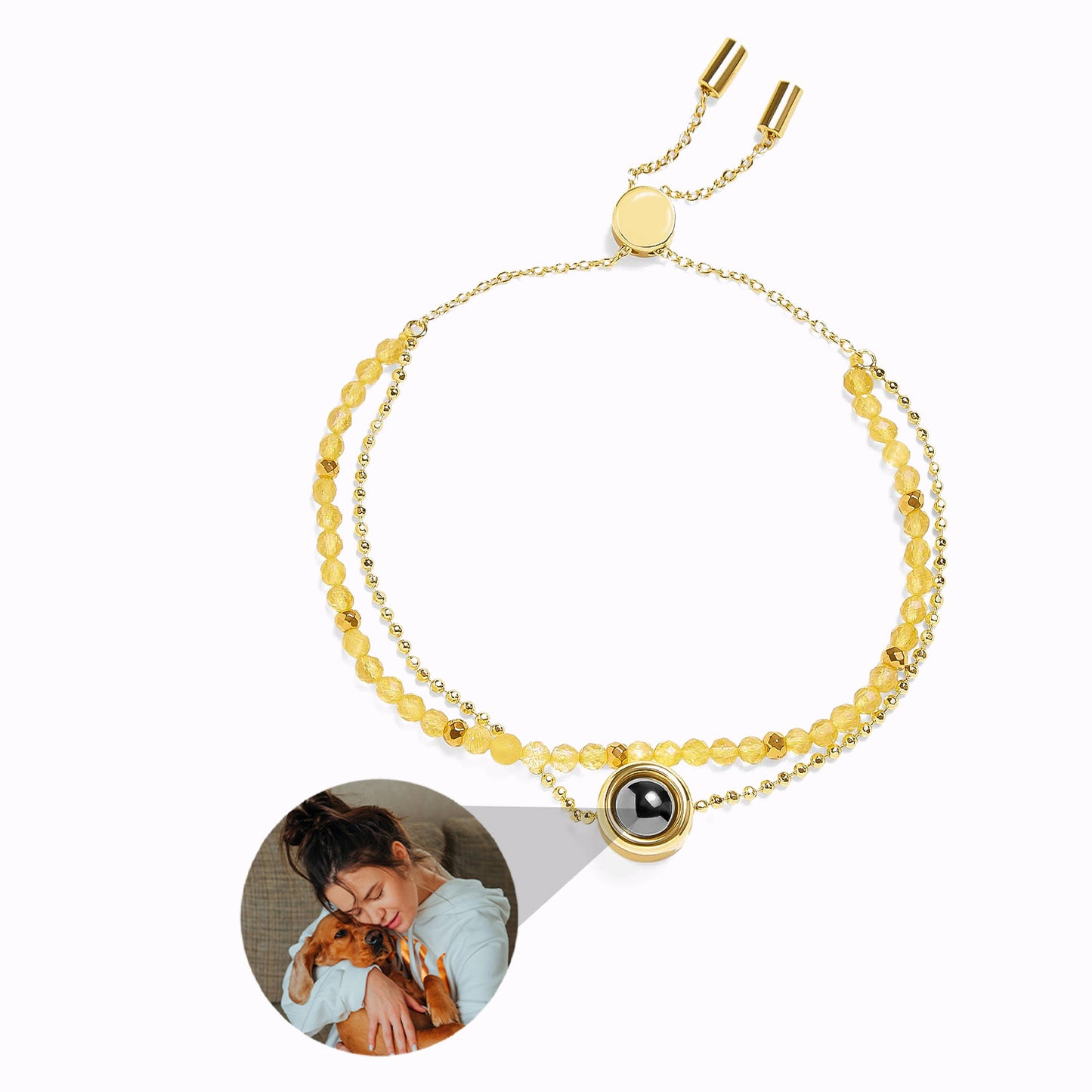 Pulsera de Cristal con Foto Personalizada