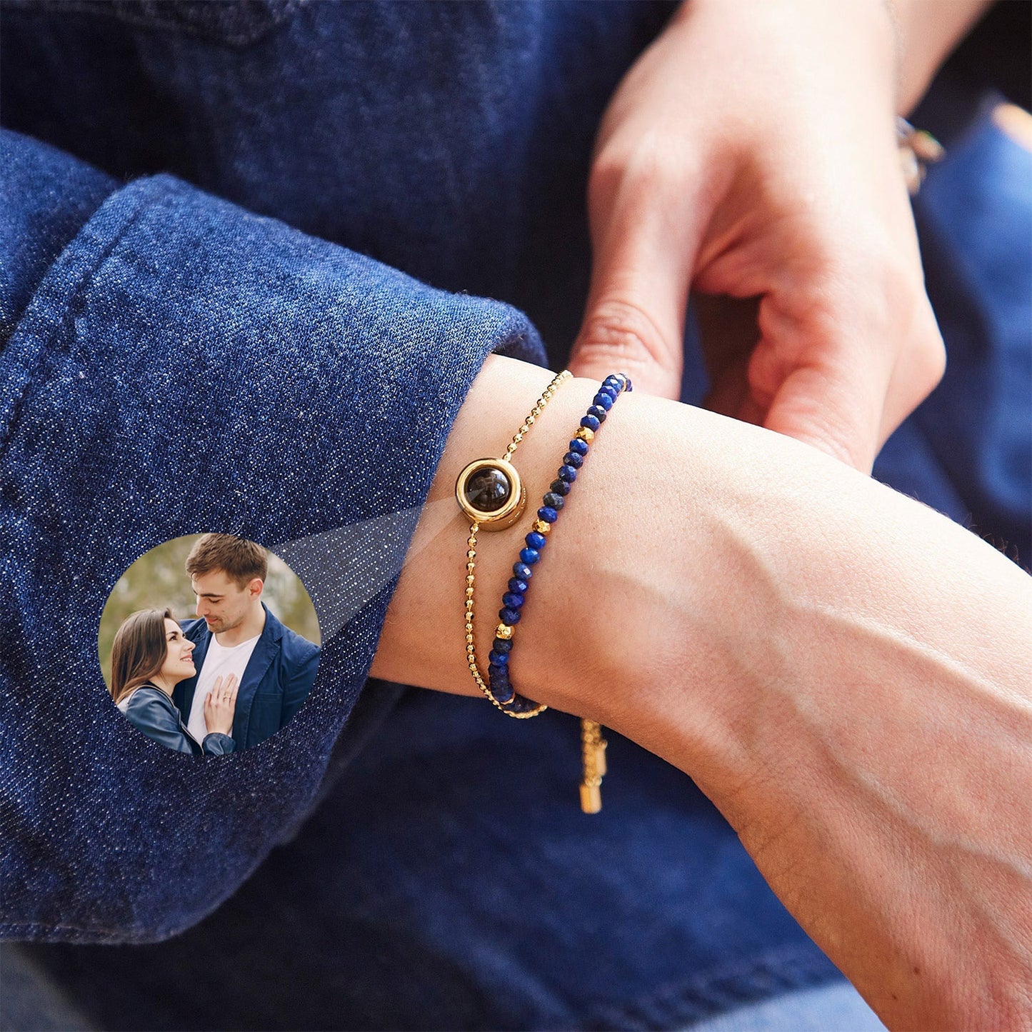 Pulsera de Cristal con Foto Personalizada