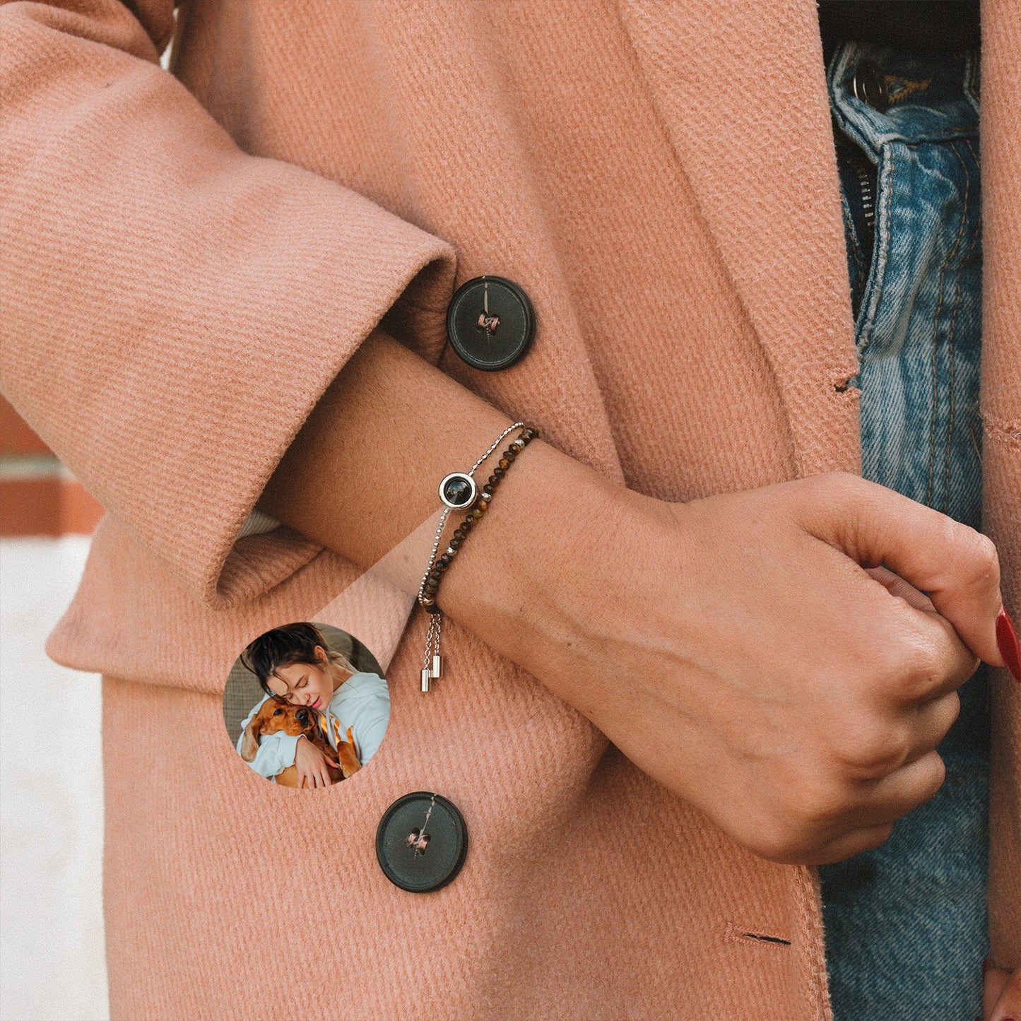 Pulsera de Cristal con Foto Personalizada