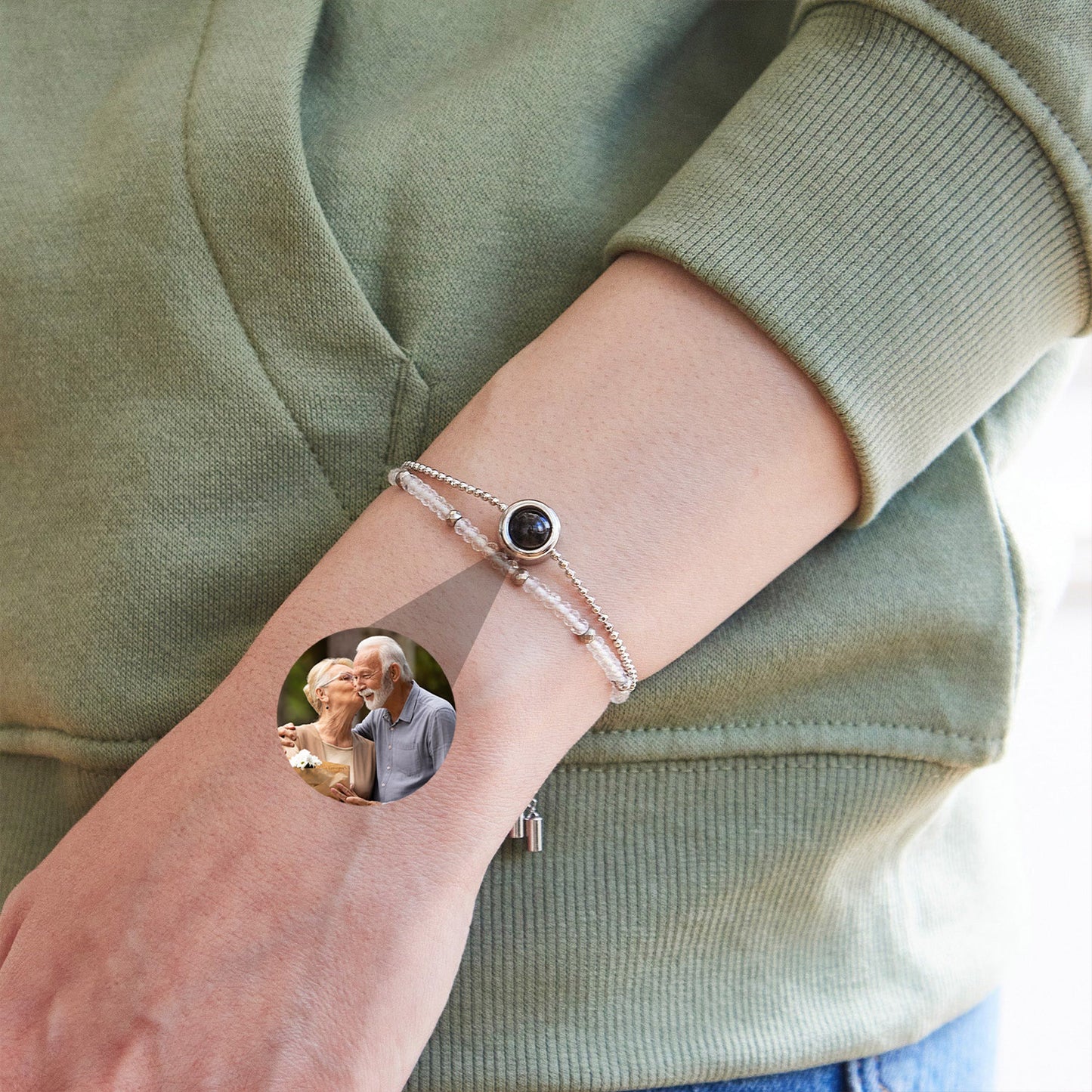 Pulsera de Cristal con Foto Personalizada