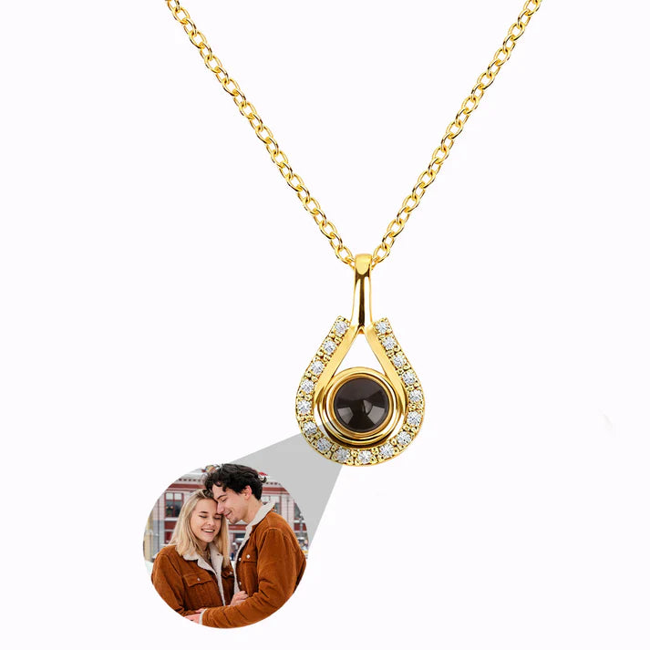 Collar Lágrima del Tiempo con Foto Personalizada