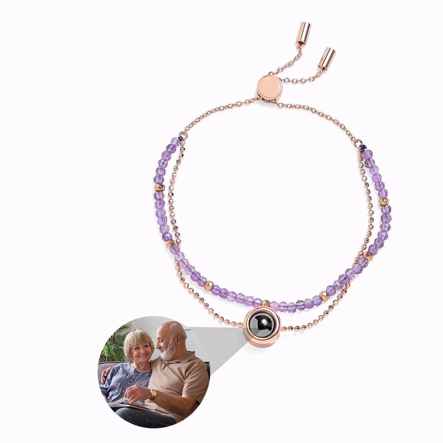 Pulsera de Cristal con Foto Personalizada