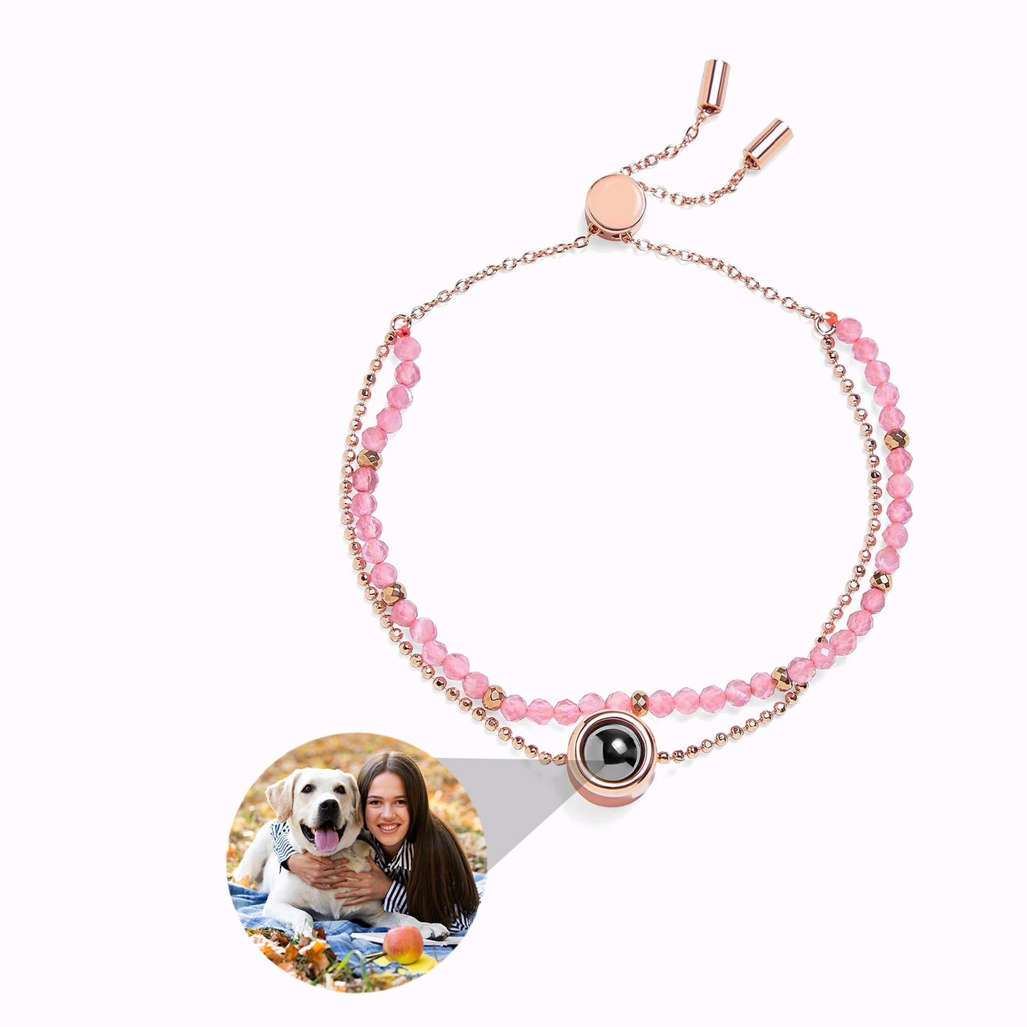Pulsera de Cristal con Foto Personalizada