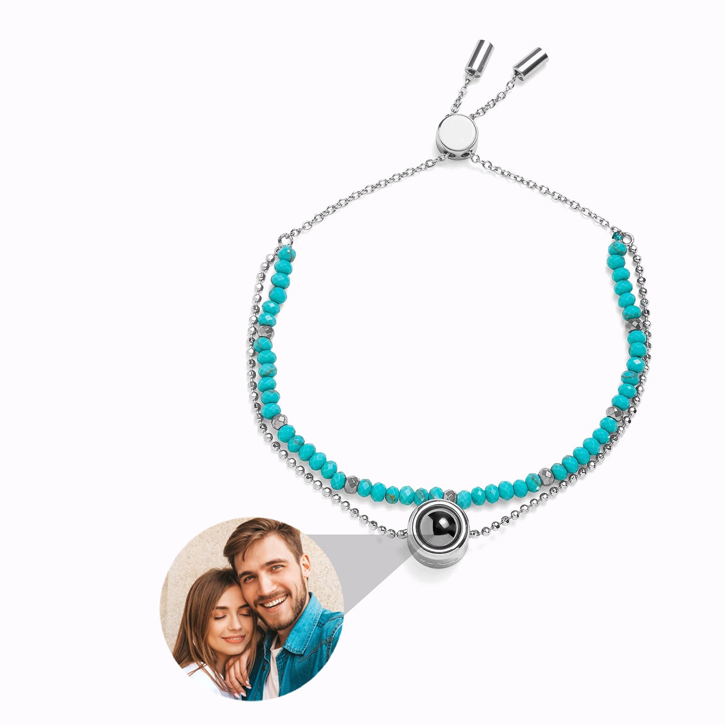 Pulsera de Cristal con Foto Personalizada