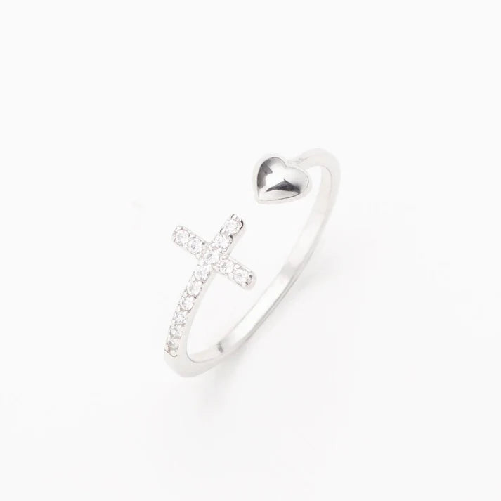 Un Pedazo de mi corazón está en el cielo – Anillo de Plata 925