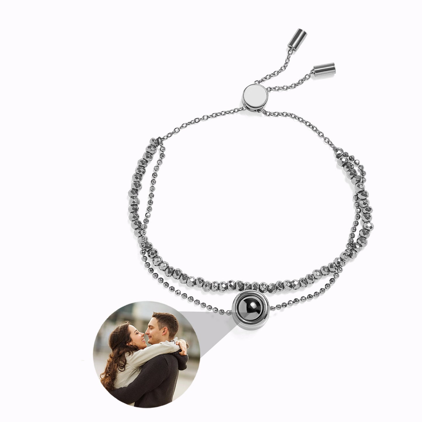 Pulsera de Cristal con Foto Personalizada