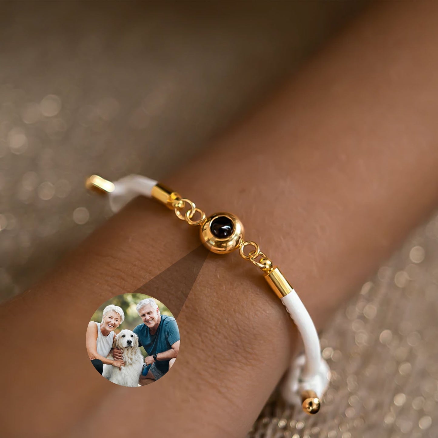 Pulsera Rayo del Tiempo con Foto Personalizada