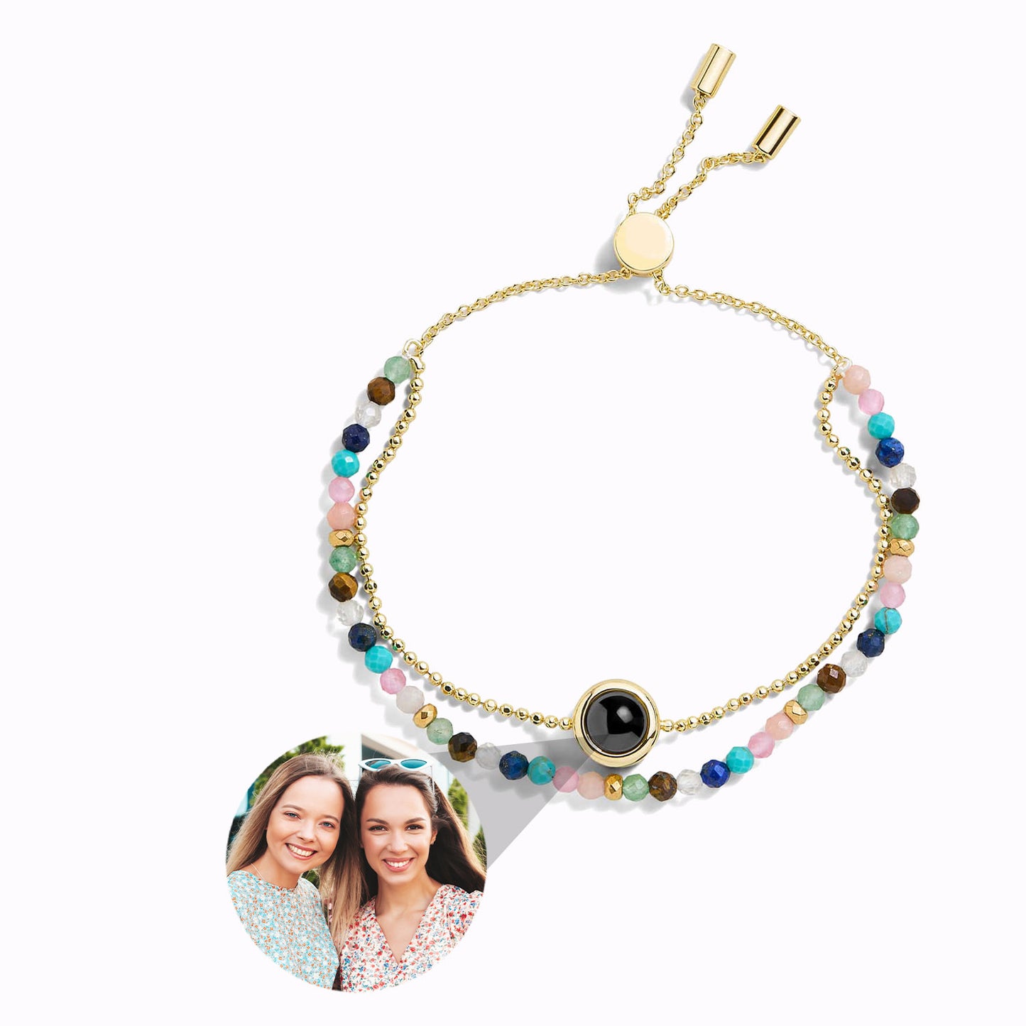 Pulsera de Cristal con Foto Personalizada