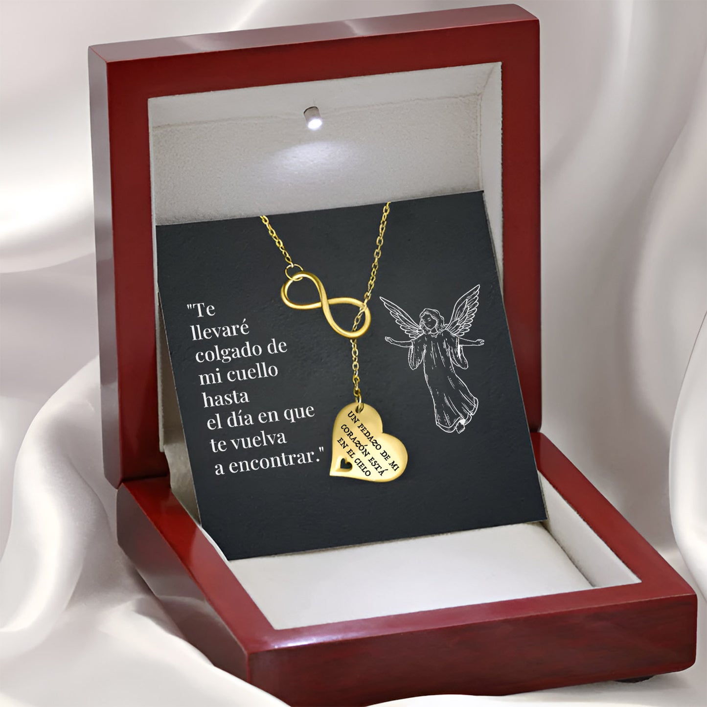 Un Pedazo de Mi Corazón Está en el Cielo – Collar Infinito