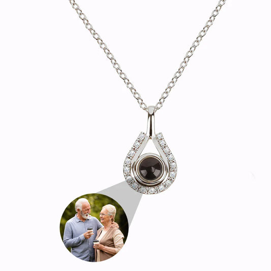 Collar Lágrima del Tiempo con Foto Personalizada